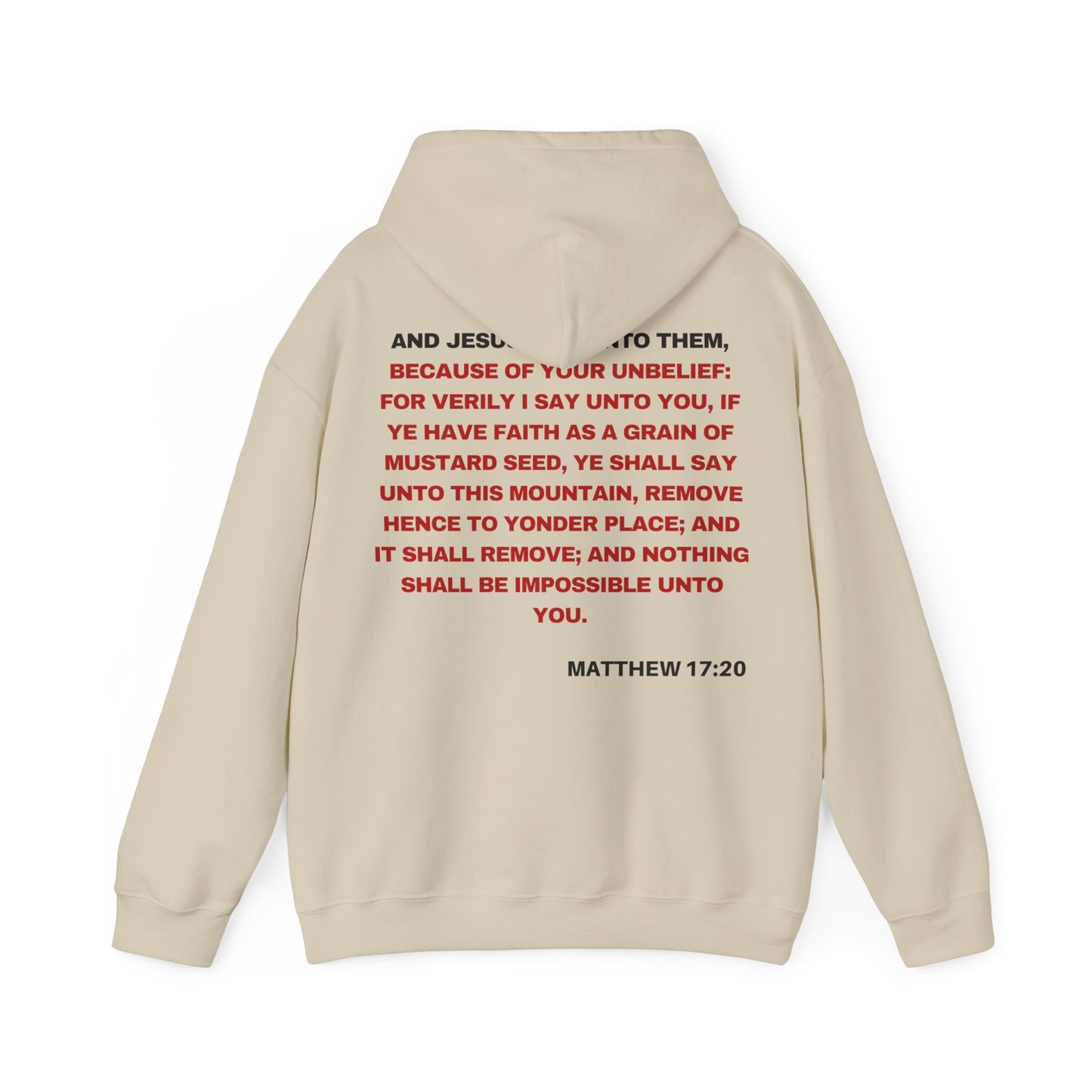 Matthew 17:20 - HeavyBlend Hoodie (Custom)