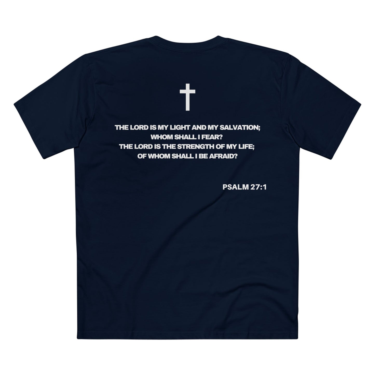 Psalm 27:1 - Crewneck T-shirt (Custom) v2