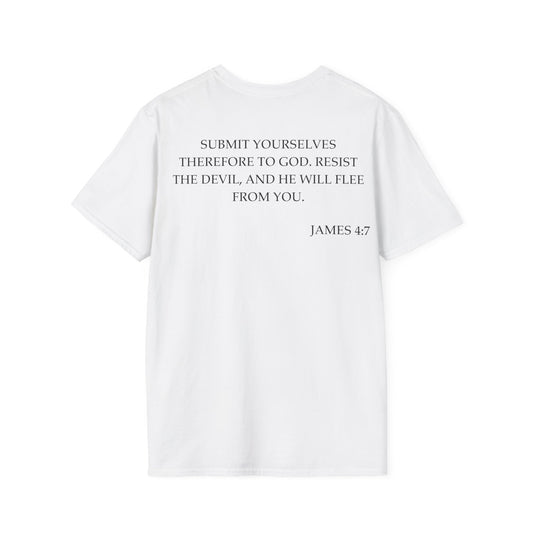 James 4:7 - Unisex Softstyle T-Shirt