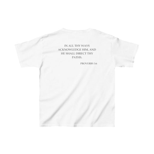 Proverbs 3:6 - Kids Heavy Cotton™ Tee