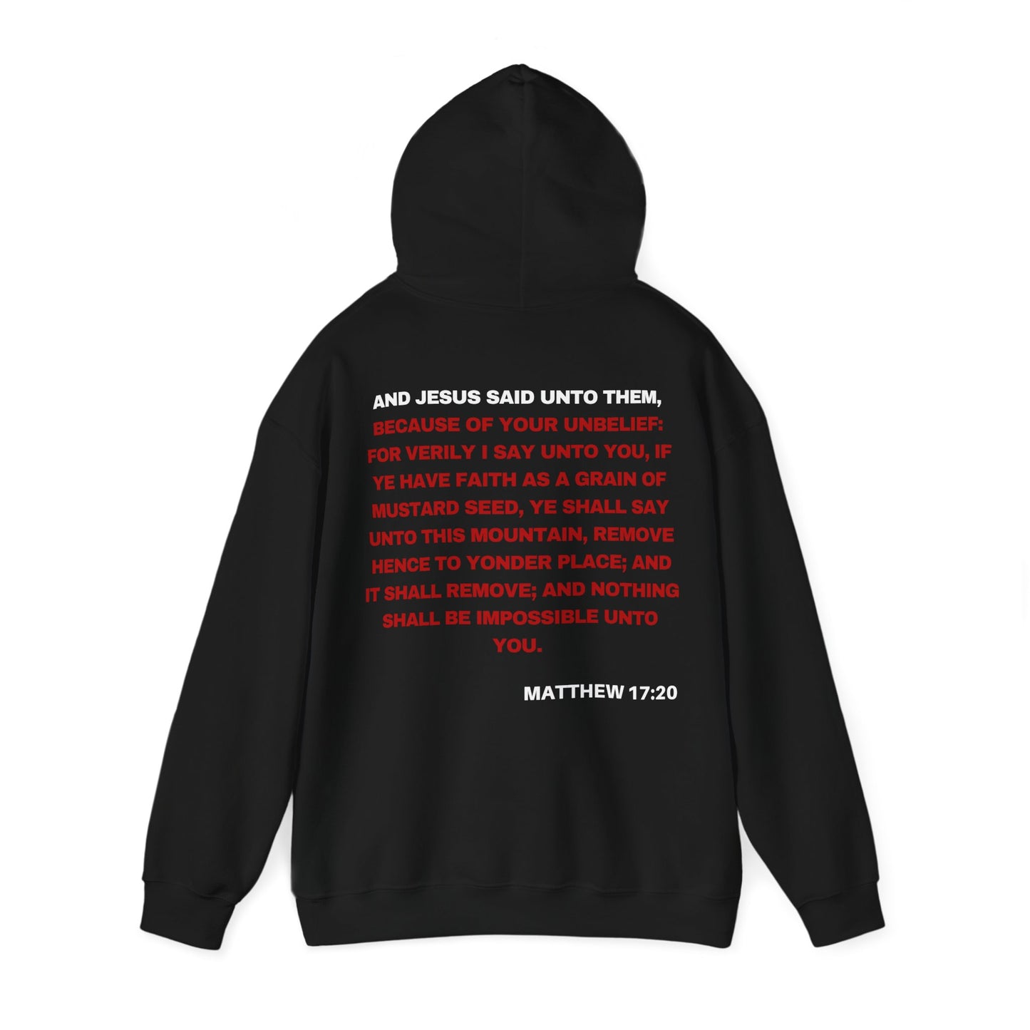 Matthew 17:20 - HeavyBlend Hoodie (Custom)