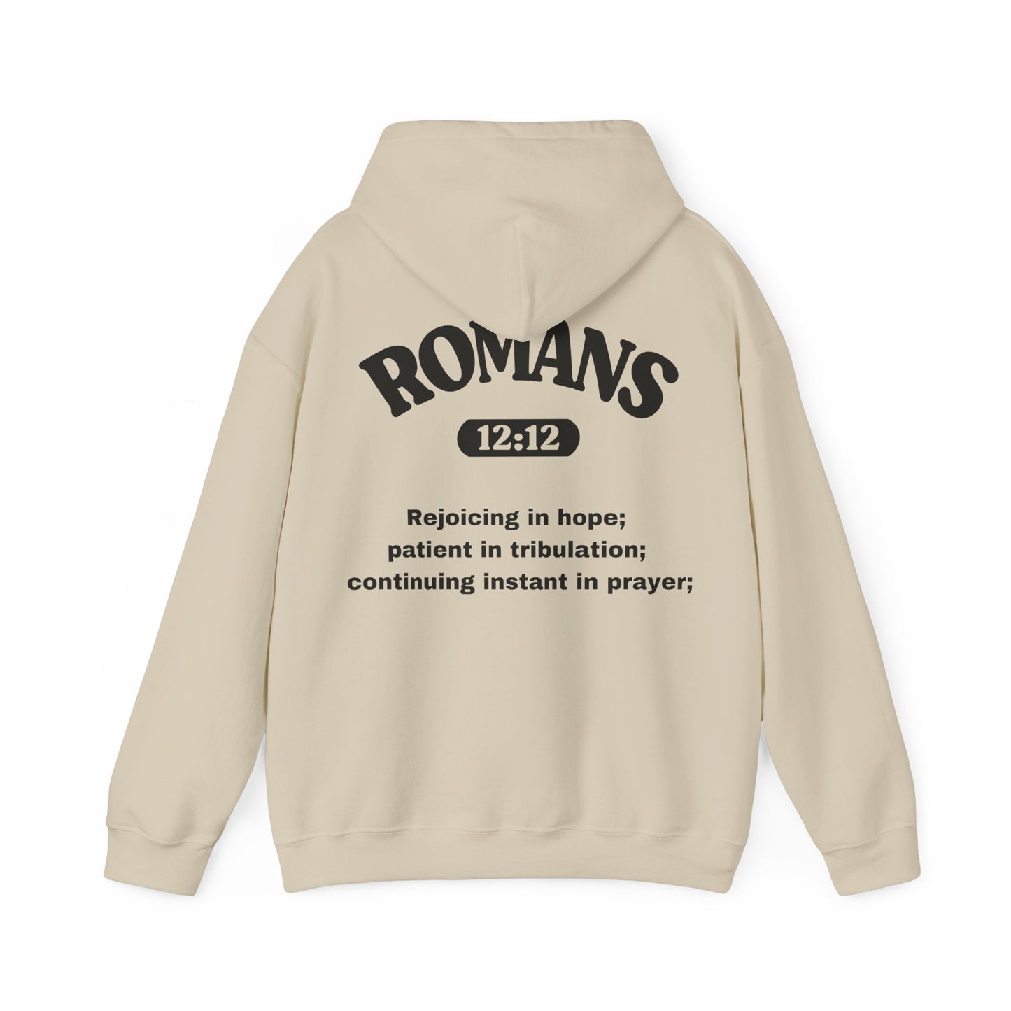 Romans 12:12 - HeavyBlend Hoodie (Custom)