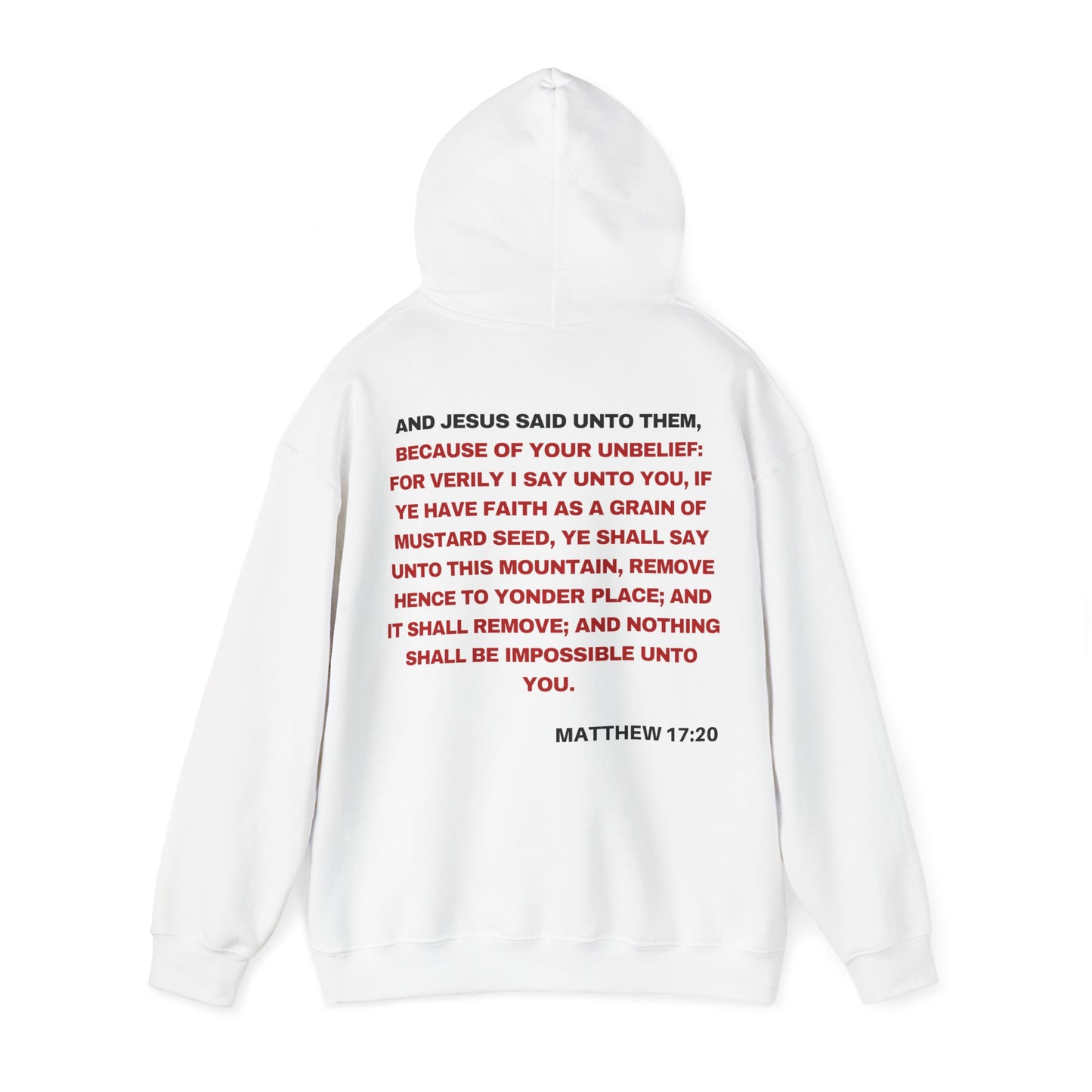 Matthew 17:20 - HeavyBlend Hoodie (Custom)