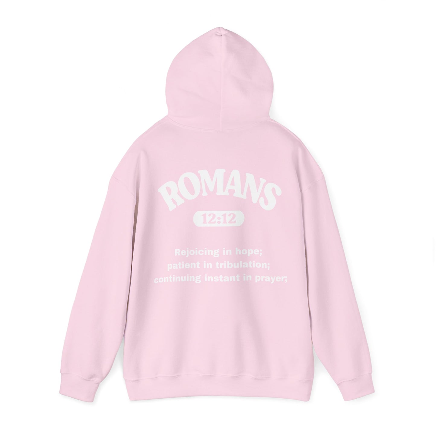 Romans 12:12 - HeavyBlend Hoodie (Custom)