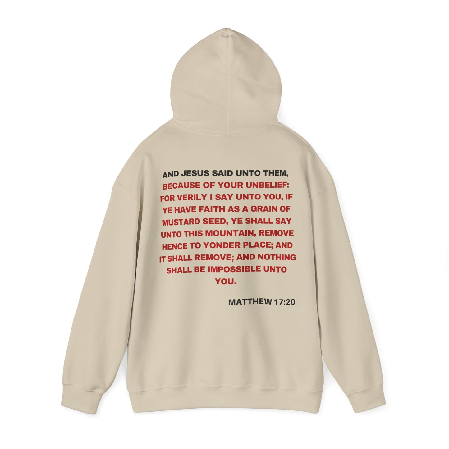 Matthew 17:20 - HeavyBlend Hoodie (Custom)