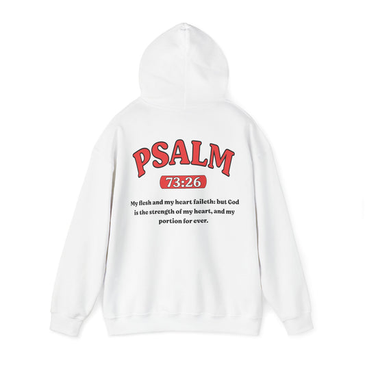 Psalm 73:26 - HeavyBlend Hoodie (Custom)