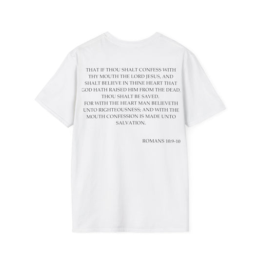 Romans 10:9-10 - Unisex Softstyle T-Shirt