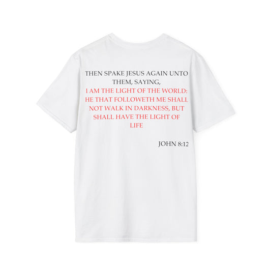 John 8:12 - Unisex Softstyle T-Shirt