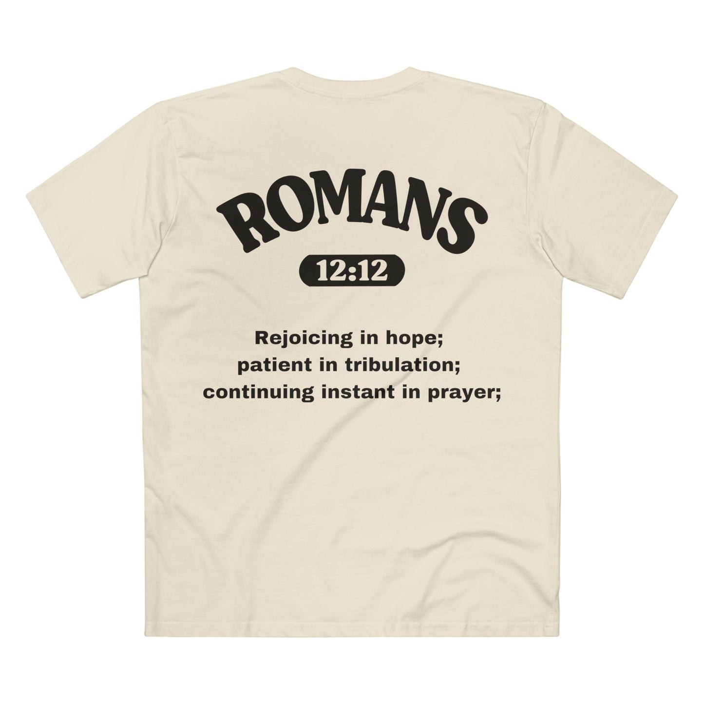 Romans 12:12 - Crewneck T-shirt (Custom)