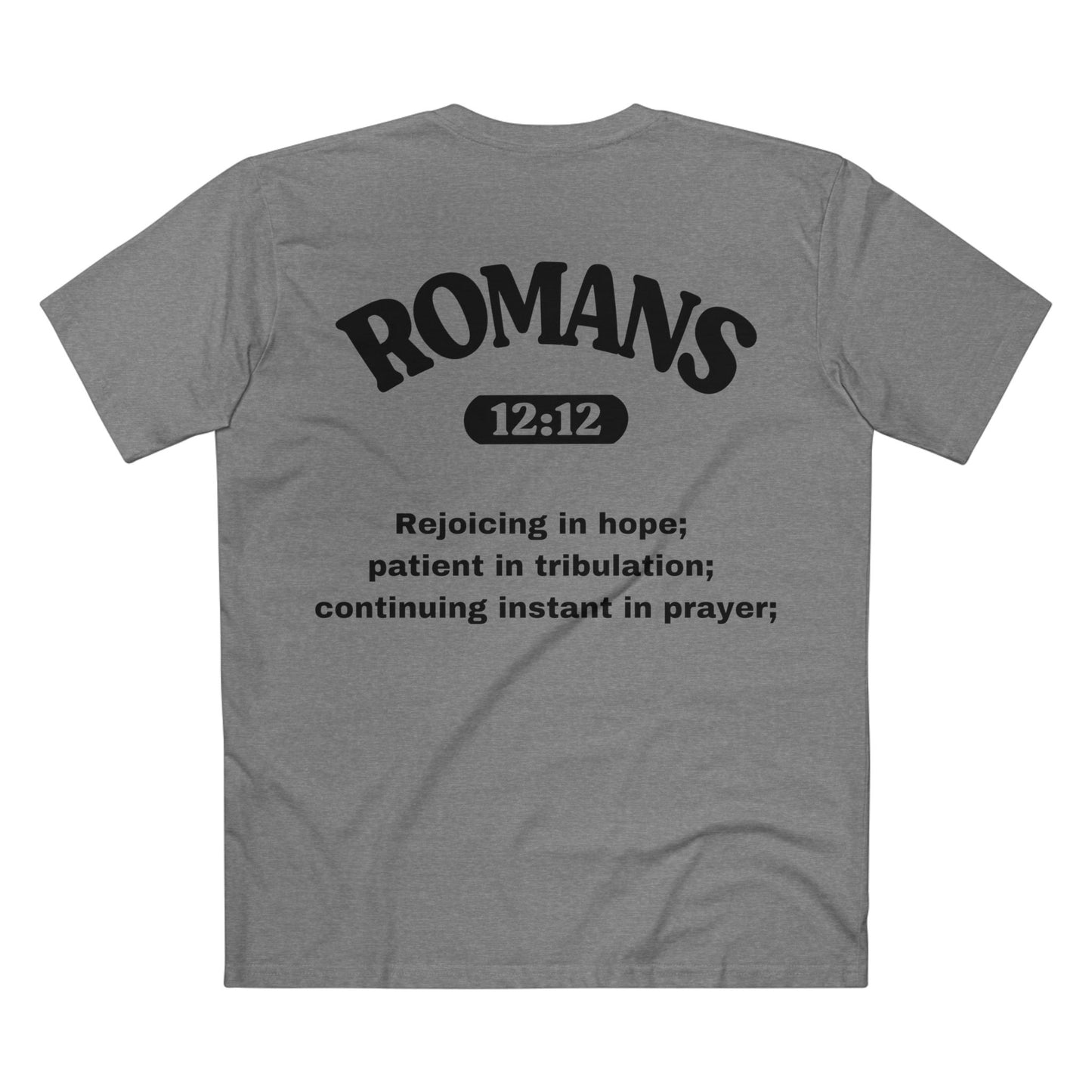 Romans 12:12 - Crewneck T-shirt (Custom)