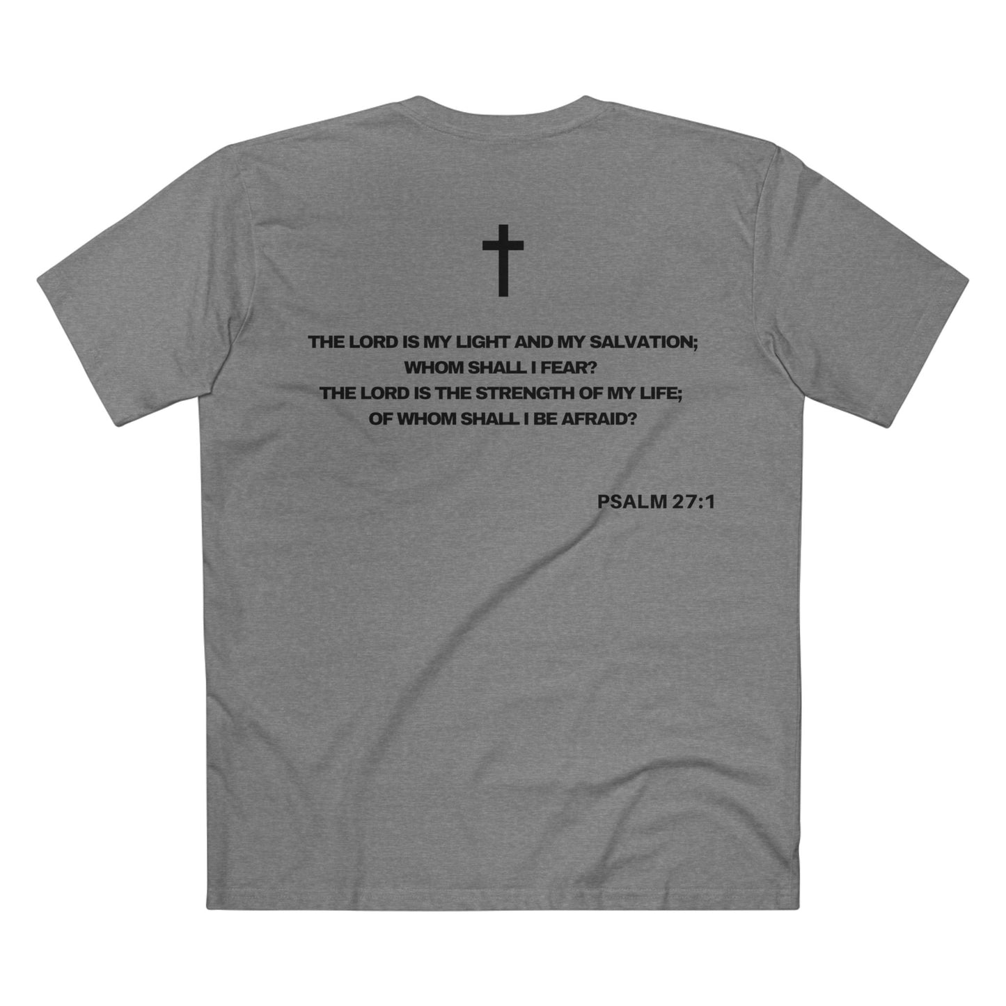 Psalm 27:1 - Crewneck T-shirt (Custom) v2